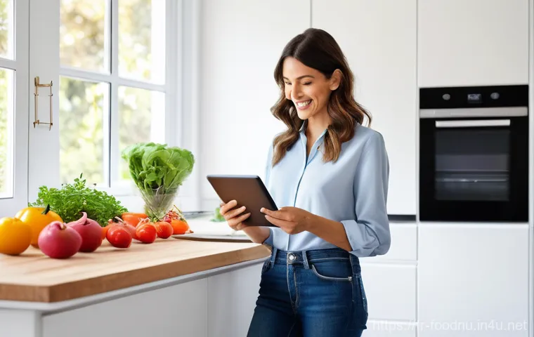 영양 상담 사례 분석 - **"A modern and bright French kitchen, bathed in soft, natural light, where a woman in her late 20s,...